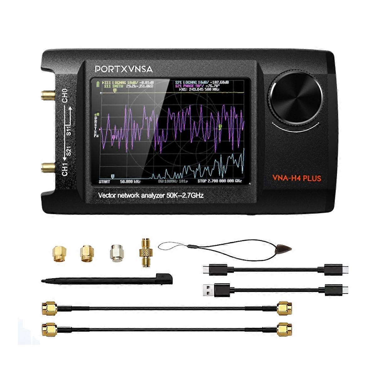 -H4 Plus Vector Network Antenna Analyzer IPS LCD-skjerm