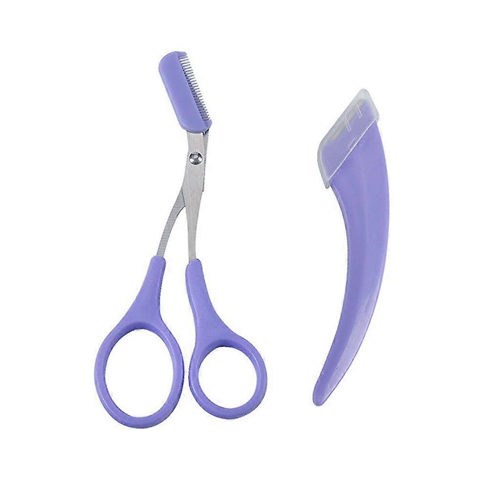 Eyebrow Trimmer with Comb Scissors & Curved Moon – Lightweight, Portable for Perfect Brows & Lashes