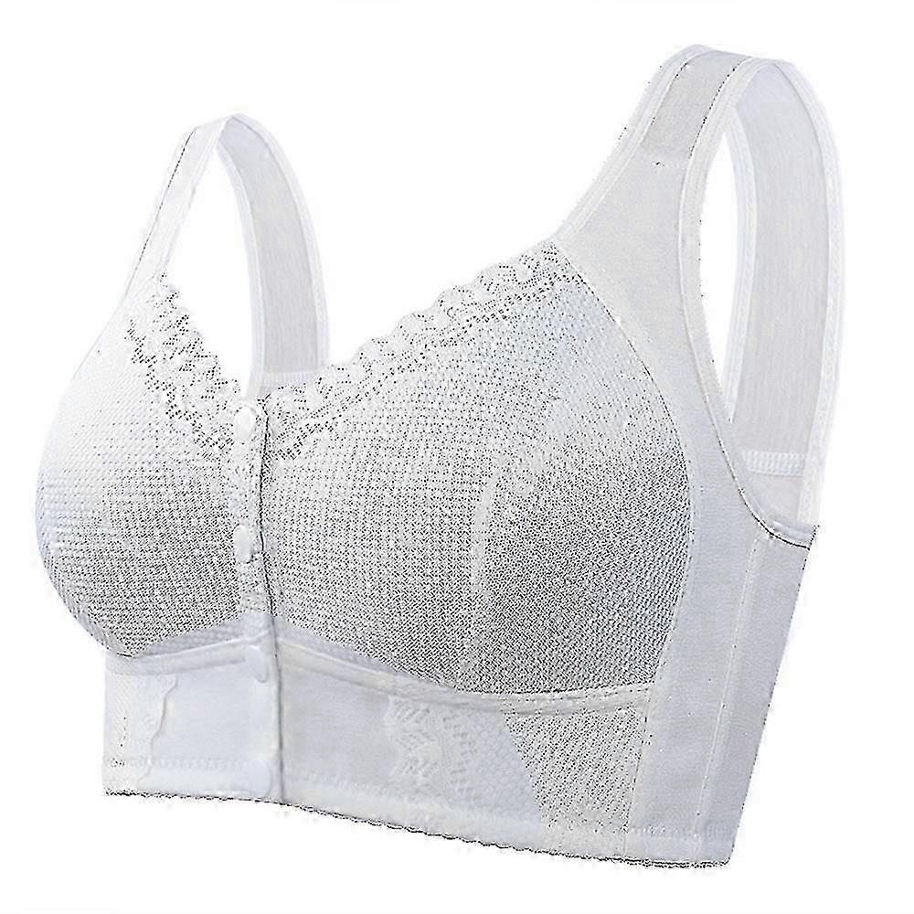 Bra for middle-aged and elderly women, front closure full cup design, comfortable with good coverage effect