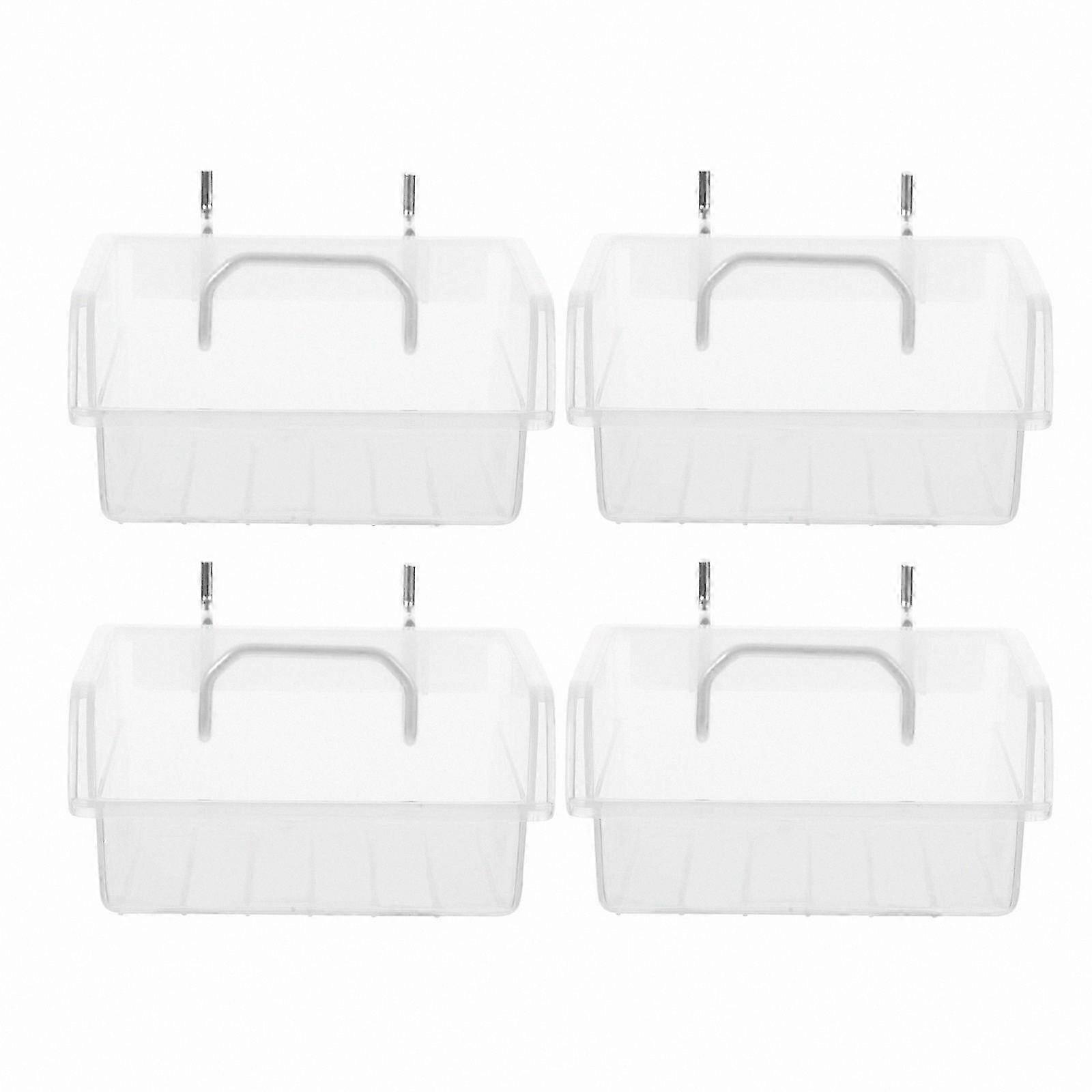 Set of 4 Pegboard Storage Bins for Garage Utility Organization Wall Mountable