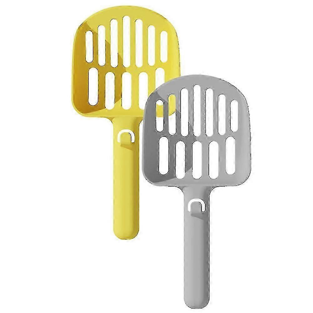 Métal avec support, pelle de caca de chaton à tamisation rapide, support pour litière pour chats C