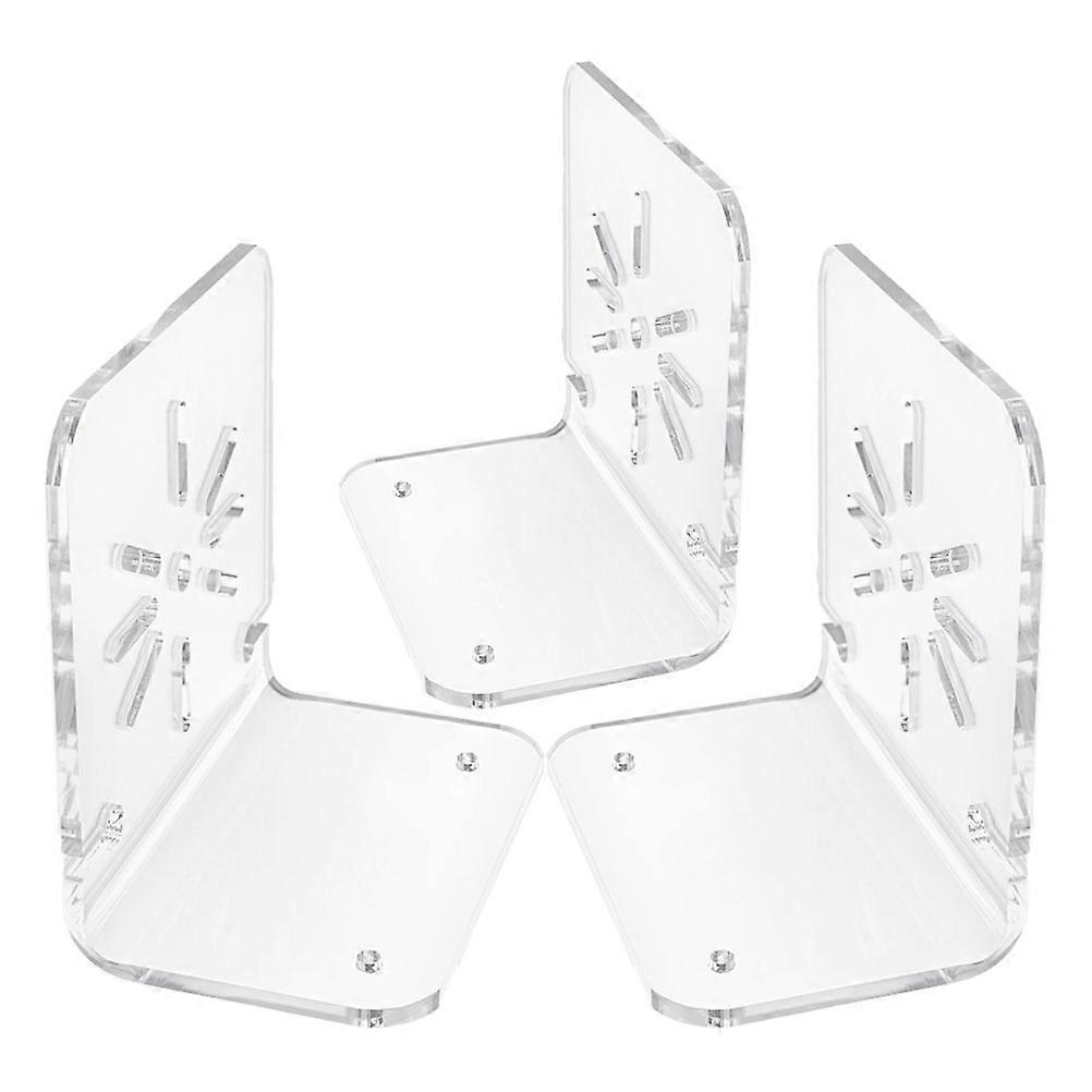 Floating Camera Shelf 3Pcs Transparent Acrylic Wall Mount Router Bracket for Home Use