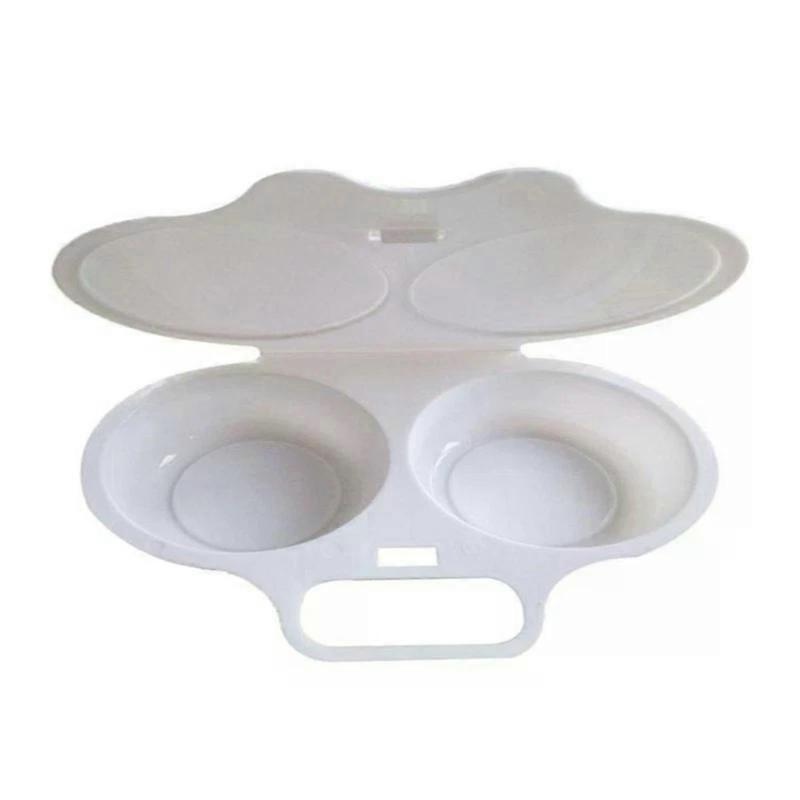Omelet Cooker, Eggs Maker Tray - Microwave PP Egg Steamer Box for Breakfast Cooking