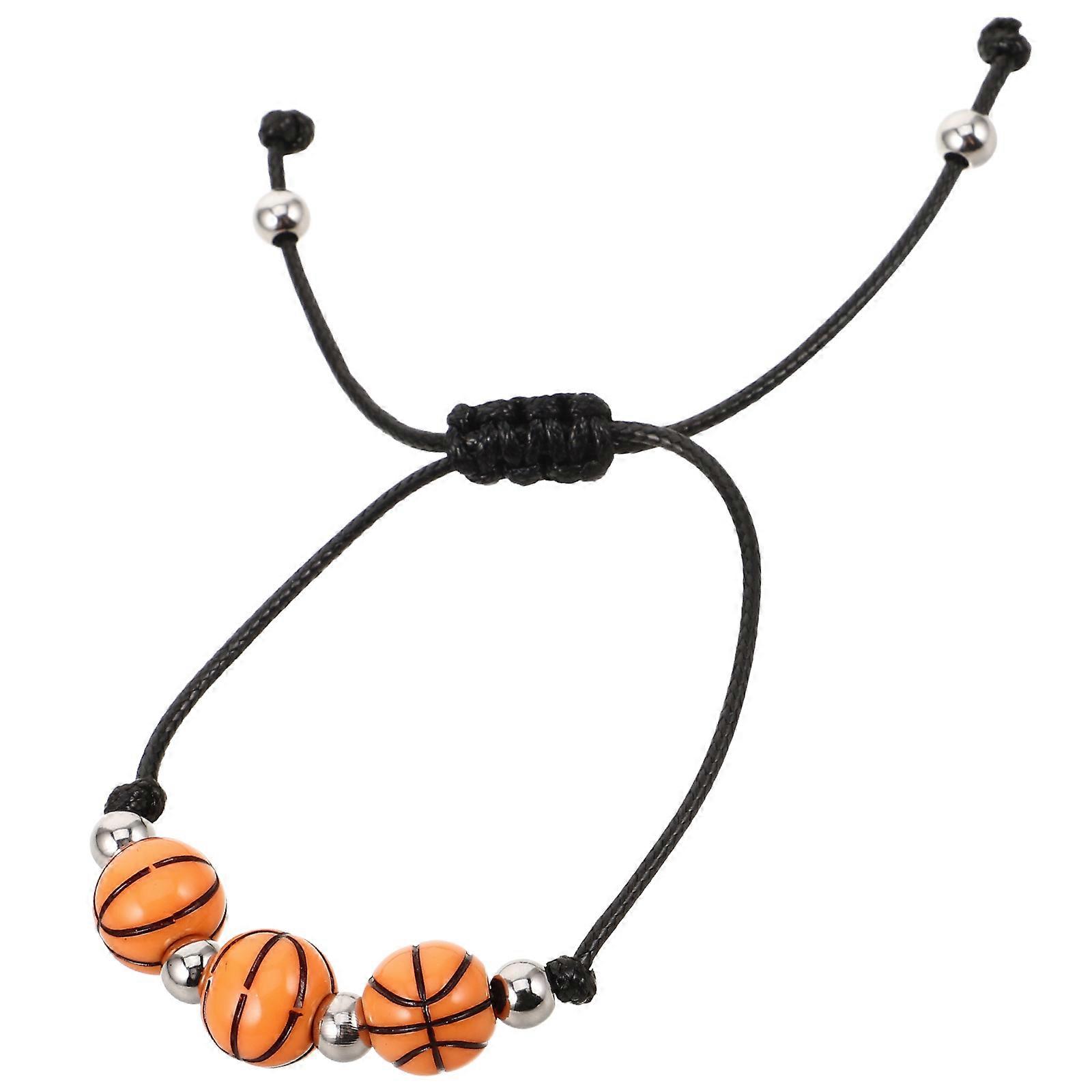Durable Multi Color Basketball Bracelet for Sports Parties Adjustable Design Lightweight and Comfortable