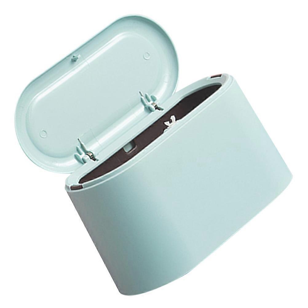 Blue Desktop Trash Bin for Organized Home Use Made of PP ABS Material 3L