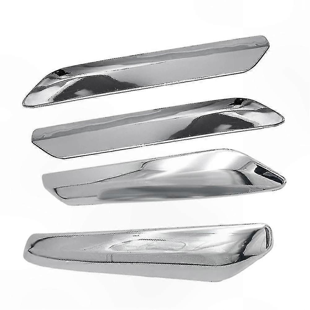 4-Piece Chrome Trim Set for Car Bumpers Front and Rear 2009-2012 C5 Model Styling Accessory