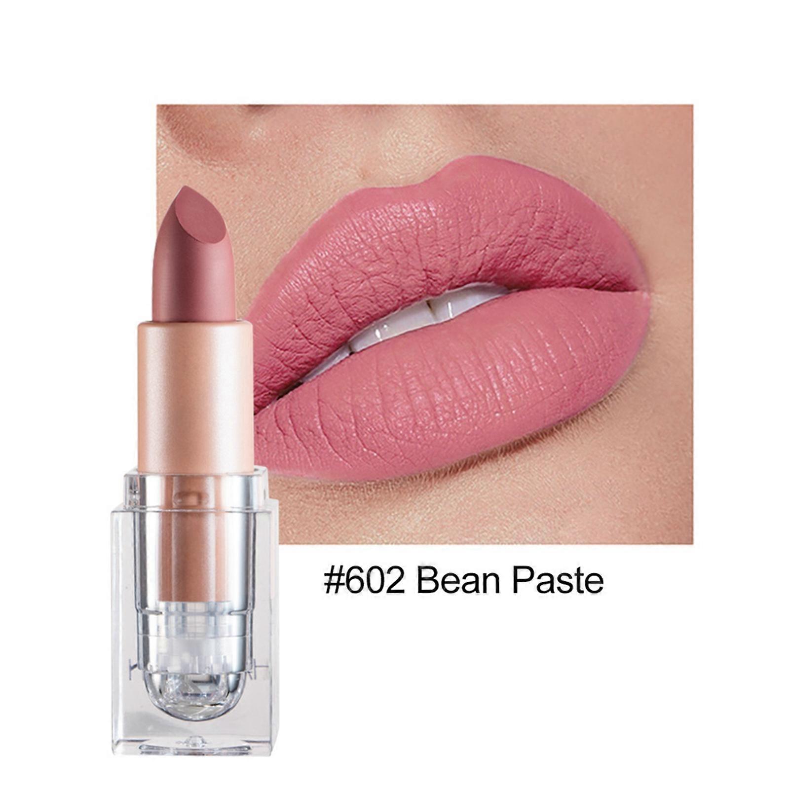 Matte Lipstick 602 Moisturizing Bright Long-Lasting Small Cube