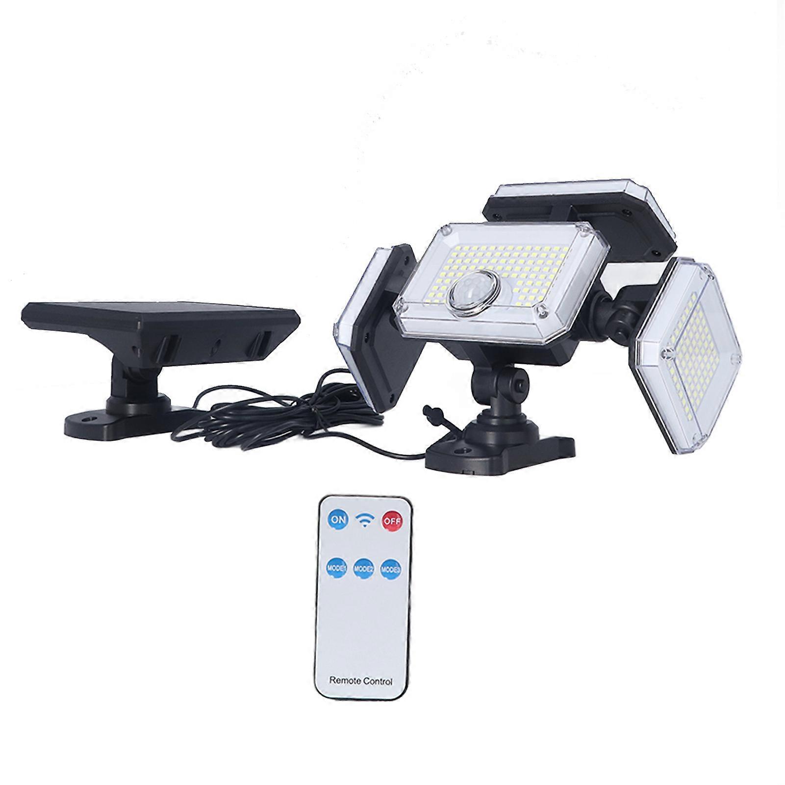 4 Head Solar Sensor Light TY08517 8W 7700K IP65 Remote