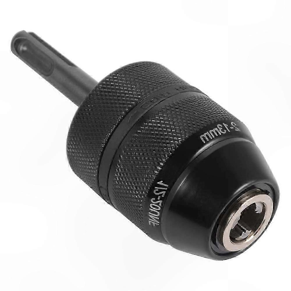 Heavy Duty Keyless Drill Chuck with SDS Plus Adapter, 2-13mm Capacity, Quick Release Mechanism for Professional Use