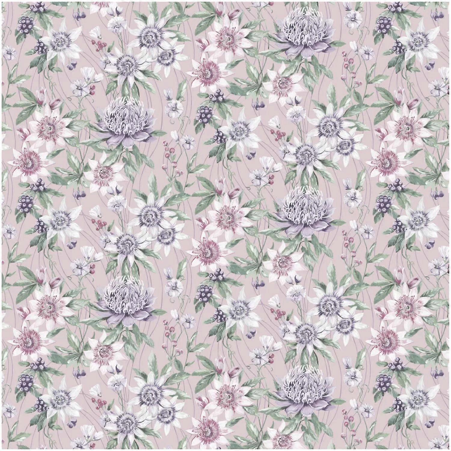 Holden Decor Passiflora Pink Premium Wallpaper