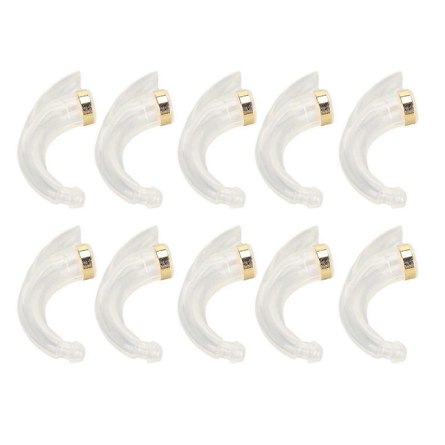 2025 Latest Model 10Pcs Hearing Aid Ear Hook Perfect Fit Ergonomic PP Replacem...