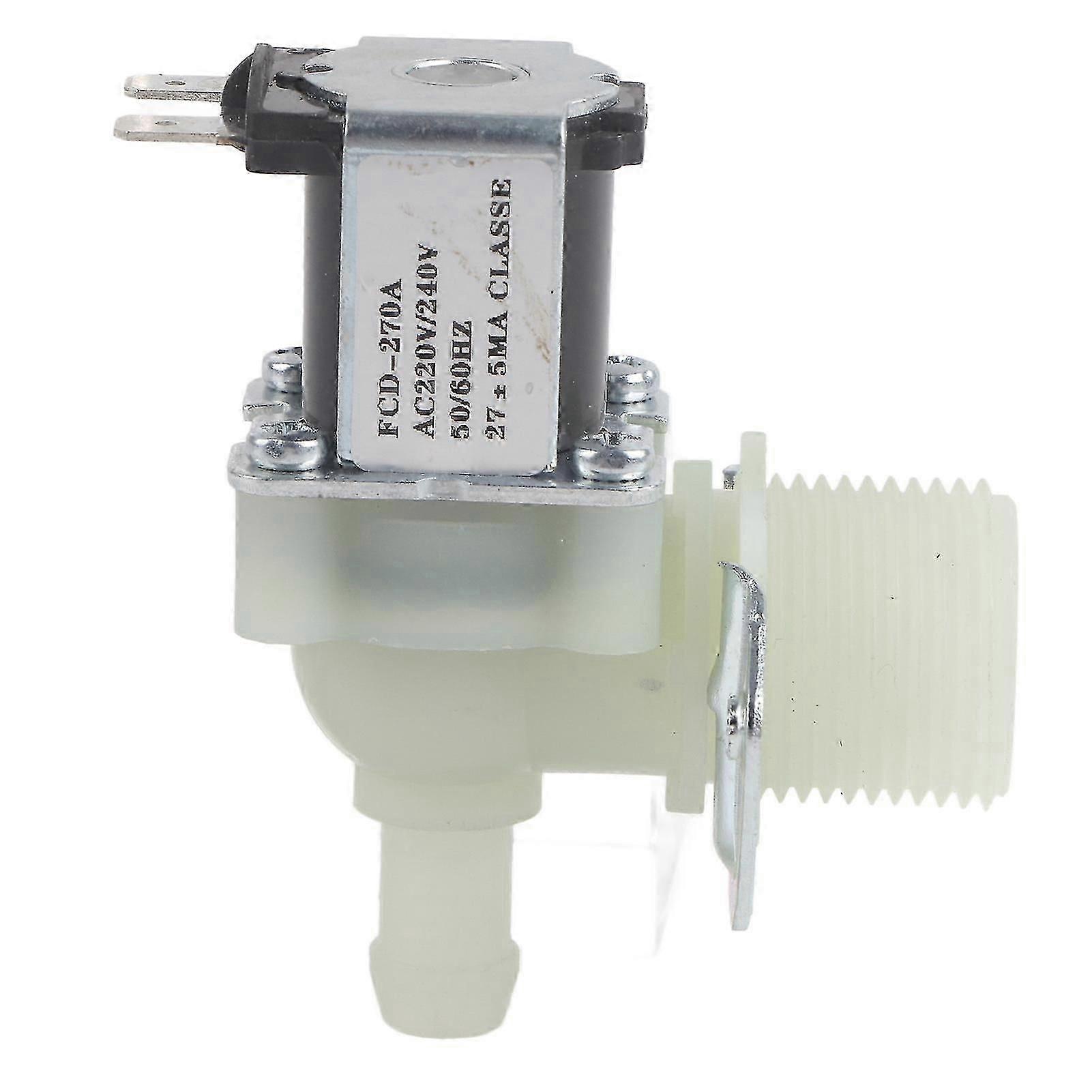 G3/4in Inlet Water Valve Plastic Electric Sole Valves Normally Closed AC220V/240V