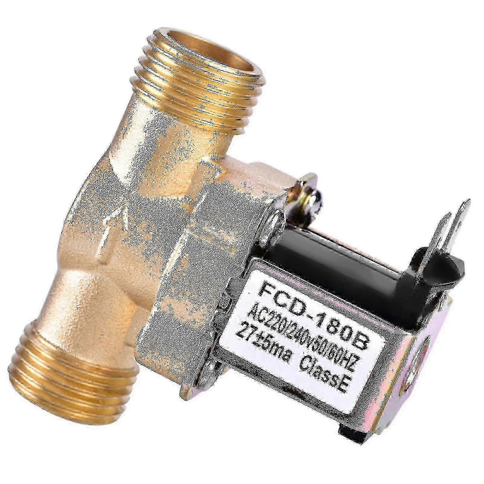 1/2" Solenoid Valve AC 220V Normally Closed Brass For Water Control