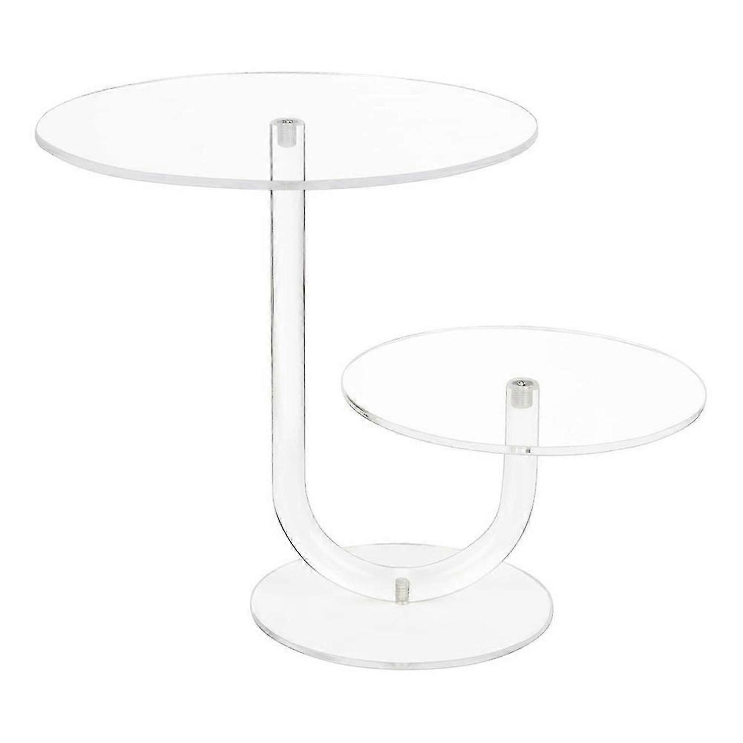 2 Tier Cupcake Display Stand Round Acrylic Cake Shelf DIY Candy Dessert Tower Rack Wedding Party Cake Decorating Tool