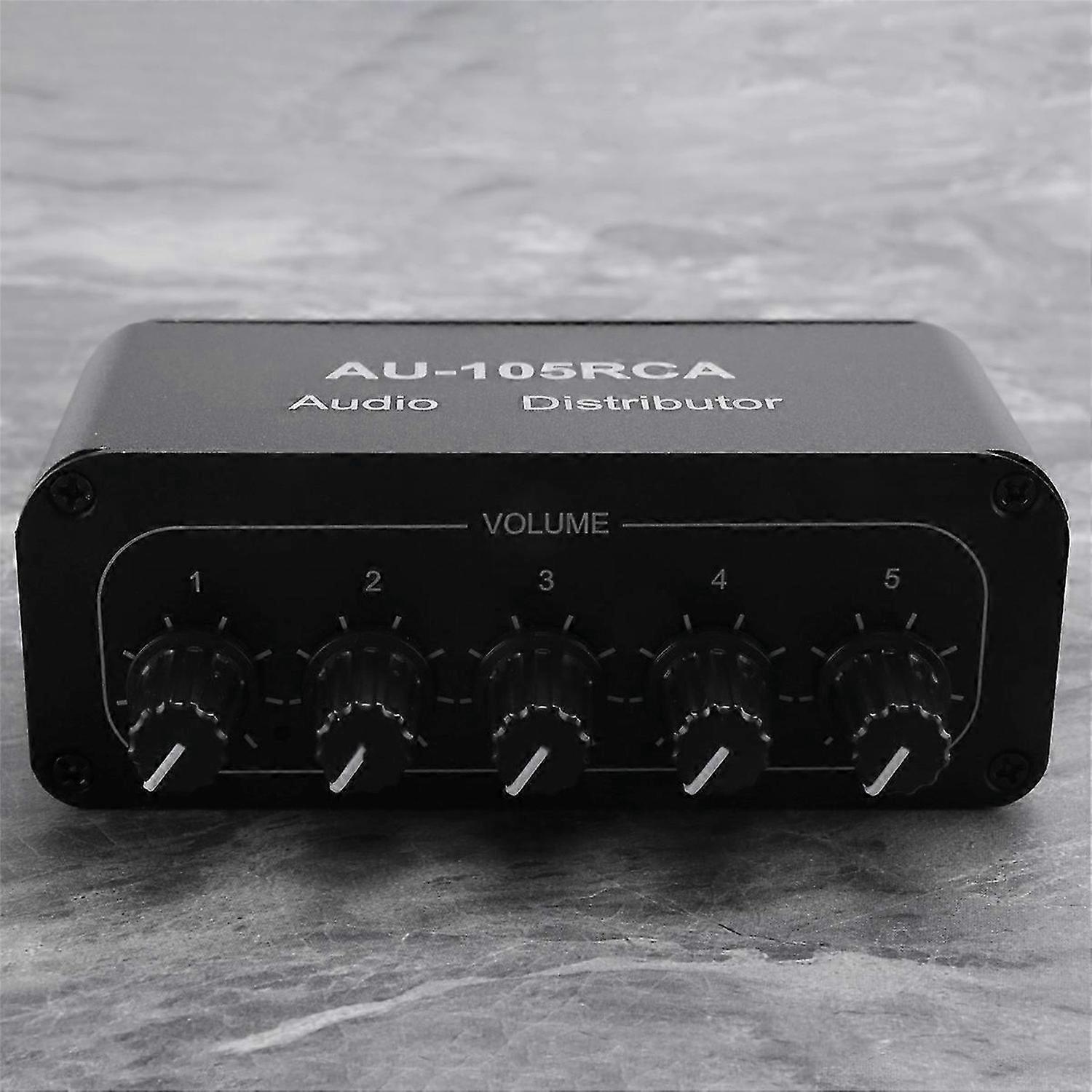 Stereo Audio Mixer Multi-Channel Interface for Power Amplifiers