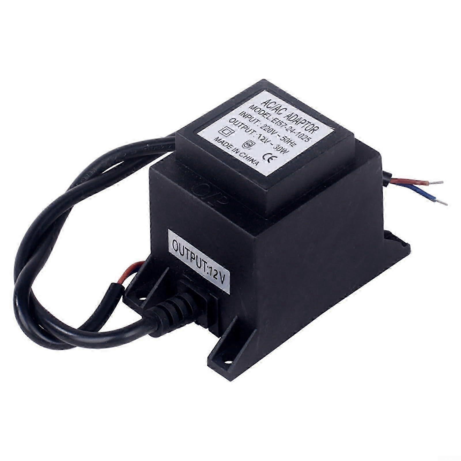 Vanntett strømforsyning, 12V strømforsyning, LED-transformator 12 V strømforsyning AC/AC utendørs strømforsyningstransformator IP67 (20W) SZRH A-F