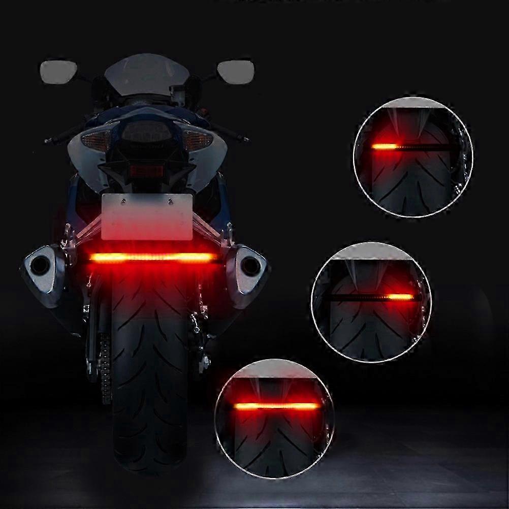 48SMD LED Motorcycle Light Strip For Taillight Brake Light Turn Signal Lamp 2025
