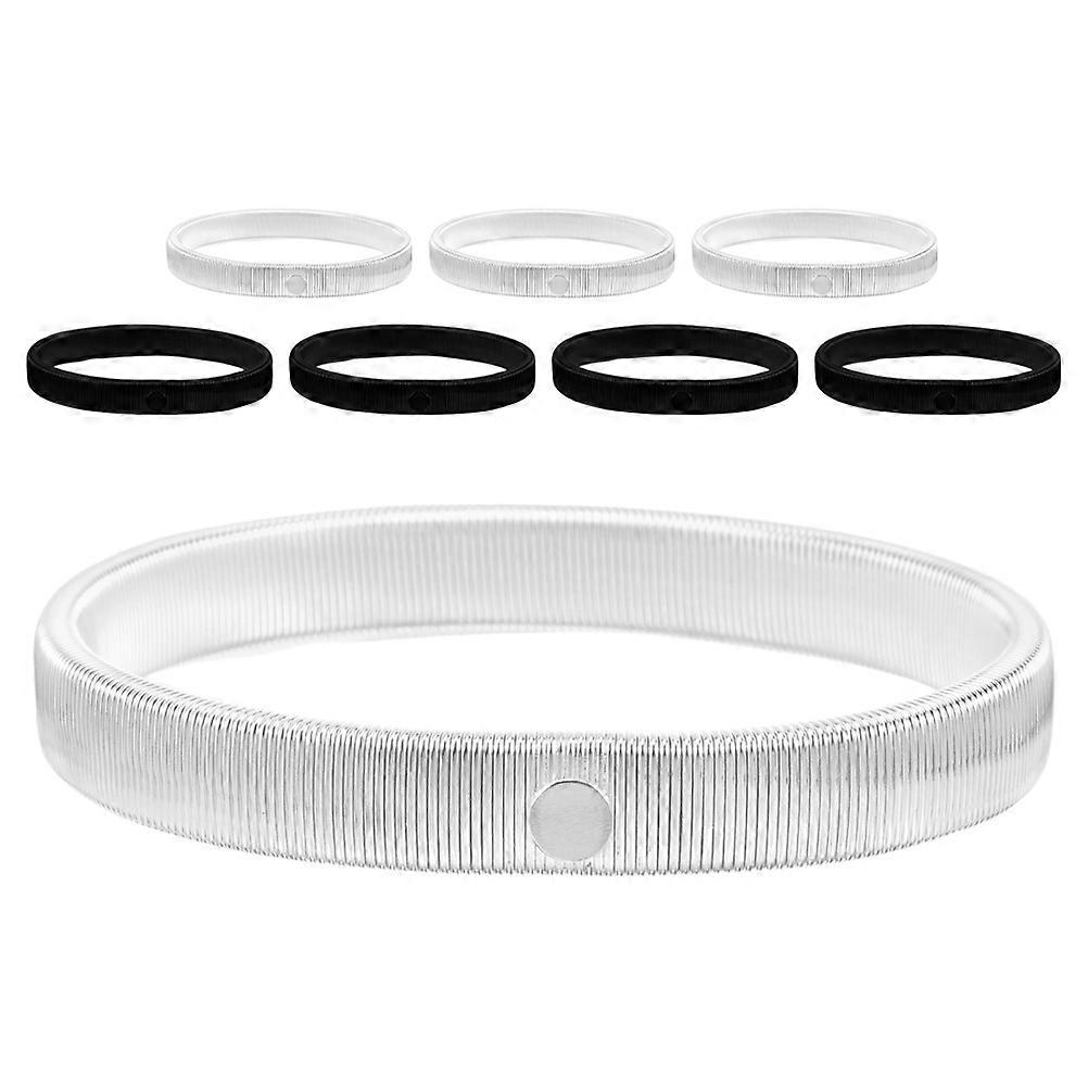 Stackable Wraps Bracelet Metal Coil Bracelets for Holding Sleeves 12Pcs