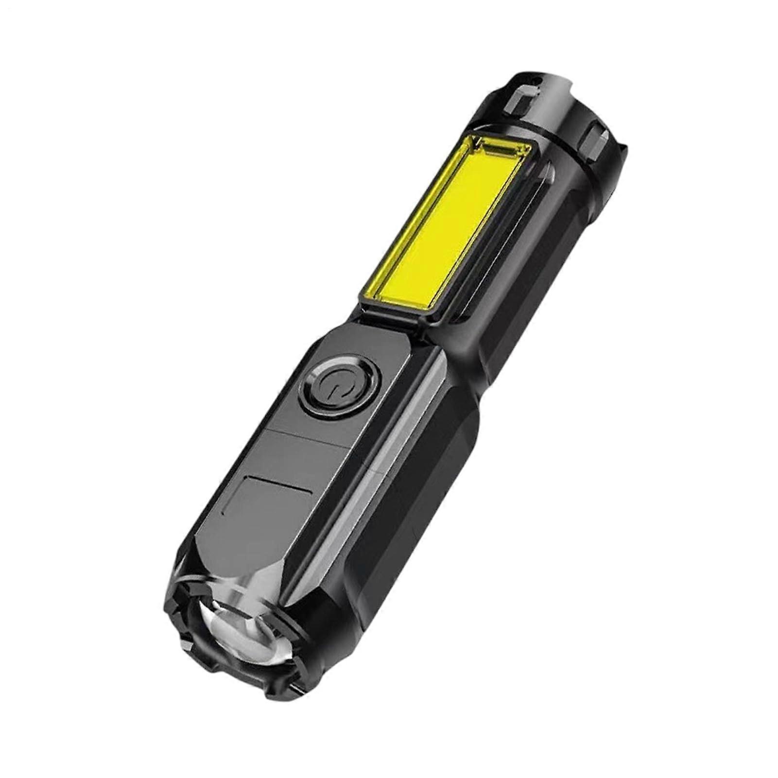 Camping Flashlight Portable LED Torch With Zoom LongRange MultiFunctional Light For Adults Hardhat Camping 5.04x1.18in