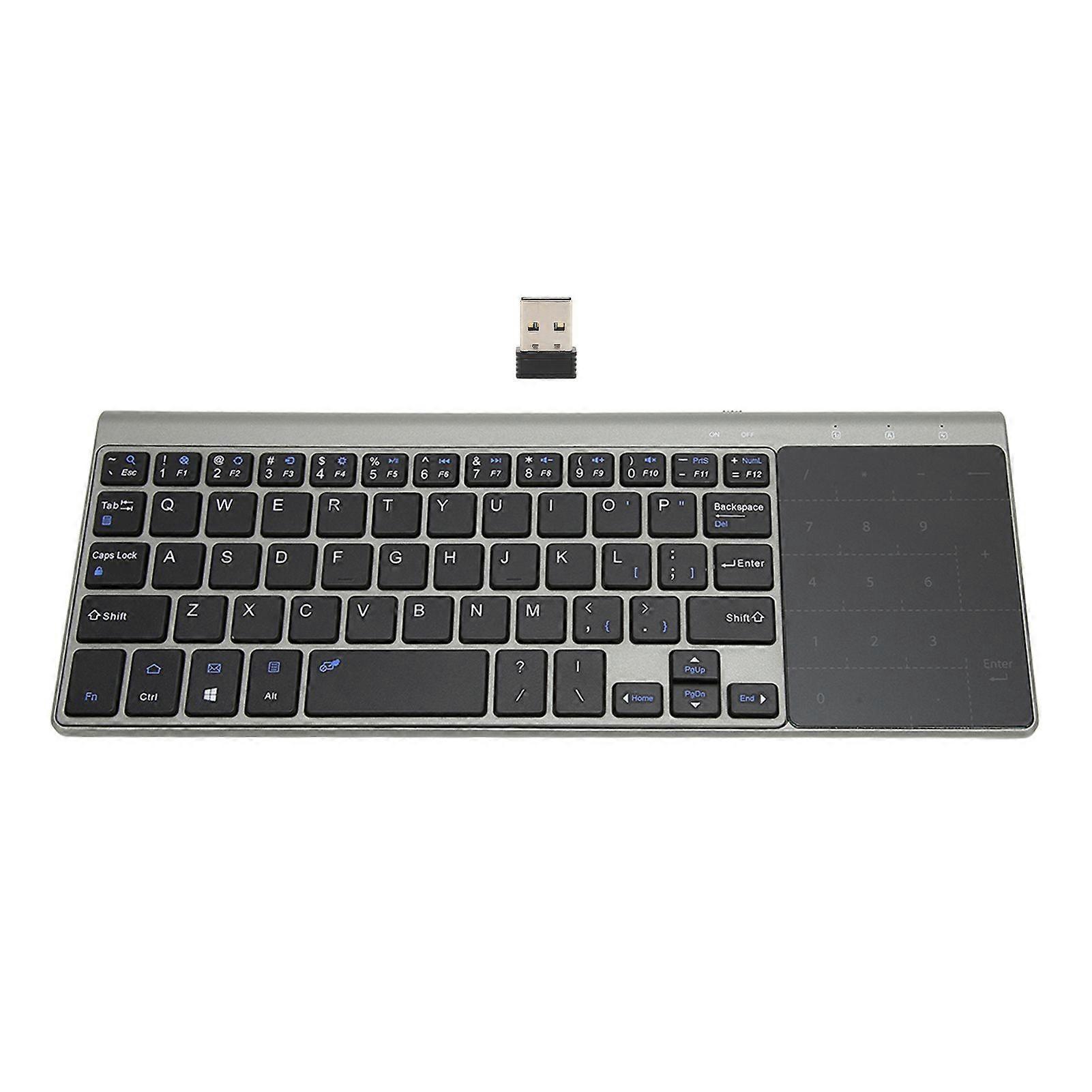 2.4G Wireless Keyboard Touchpad 2 in 1 Portable Wireless Keyboard with Sensitive Touchpad for IOS for Windows for Android