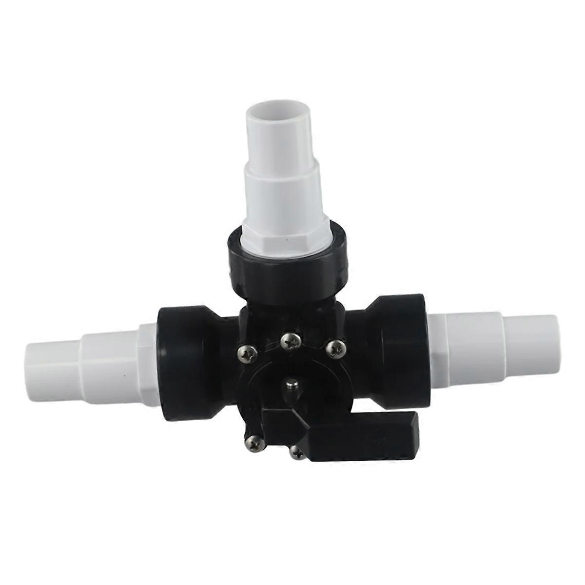 Swimming Pool Valve Controlling Hose Diverter 1.5 Inch 3 Way Clean Connectors PVC+Metal Pipe Connection Replacement