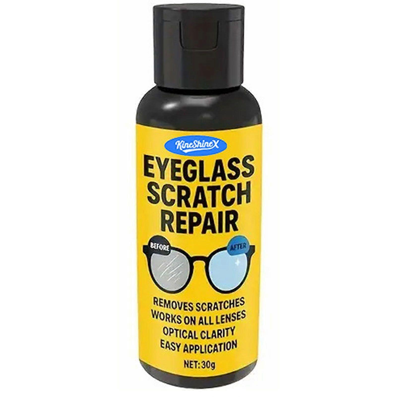 Scratch Remover for Eyeglasses, Glasses Scratch Repair Spray for Car Glass, Glasses, Watches, Screens, Improve Blur and Yellowing