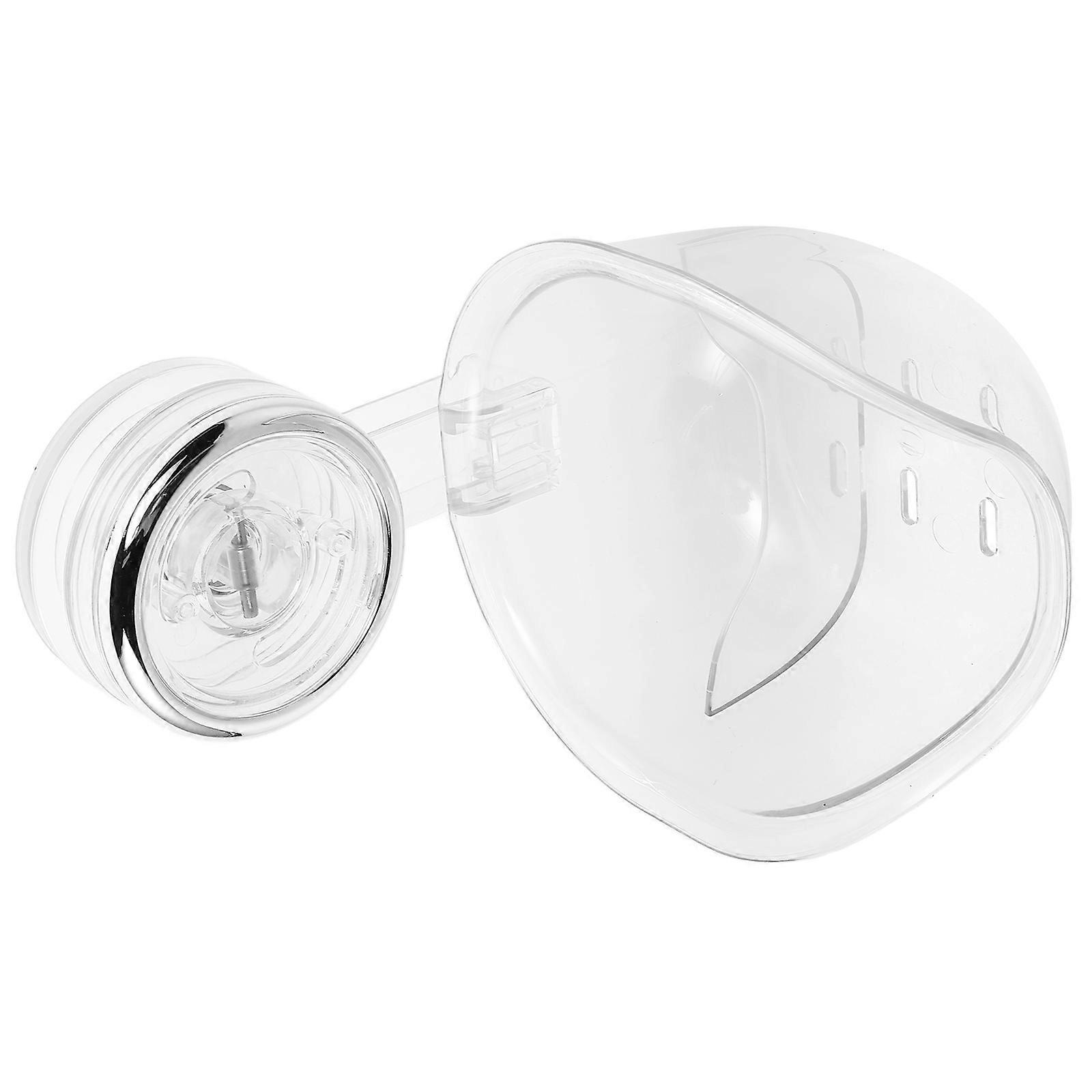 Make Up Sponge Holder Wall-Mounted Rectangular Organizer for Bathroom Accessories Transparent Plastic Storage 1Pack