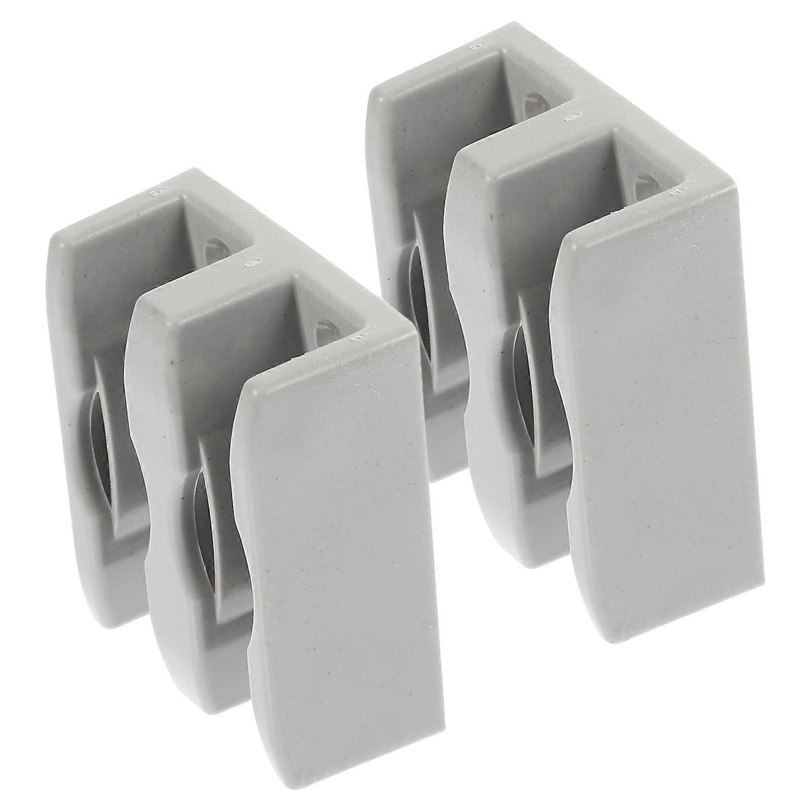 Guide inférieur de porte de douche de salle de bain PP avec rail coulissant durable 10Pcs