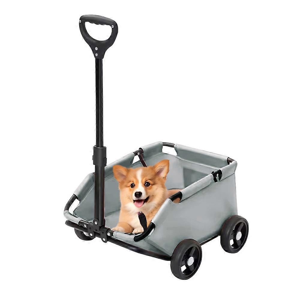 Pet Stroller for Travel/Hiking/Picnics, Foldable and Portable Pet Pram for Small Dogs and Cats