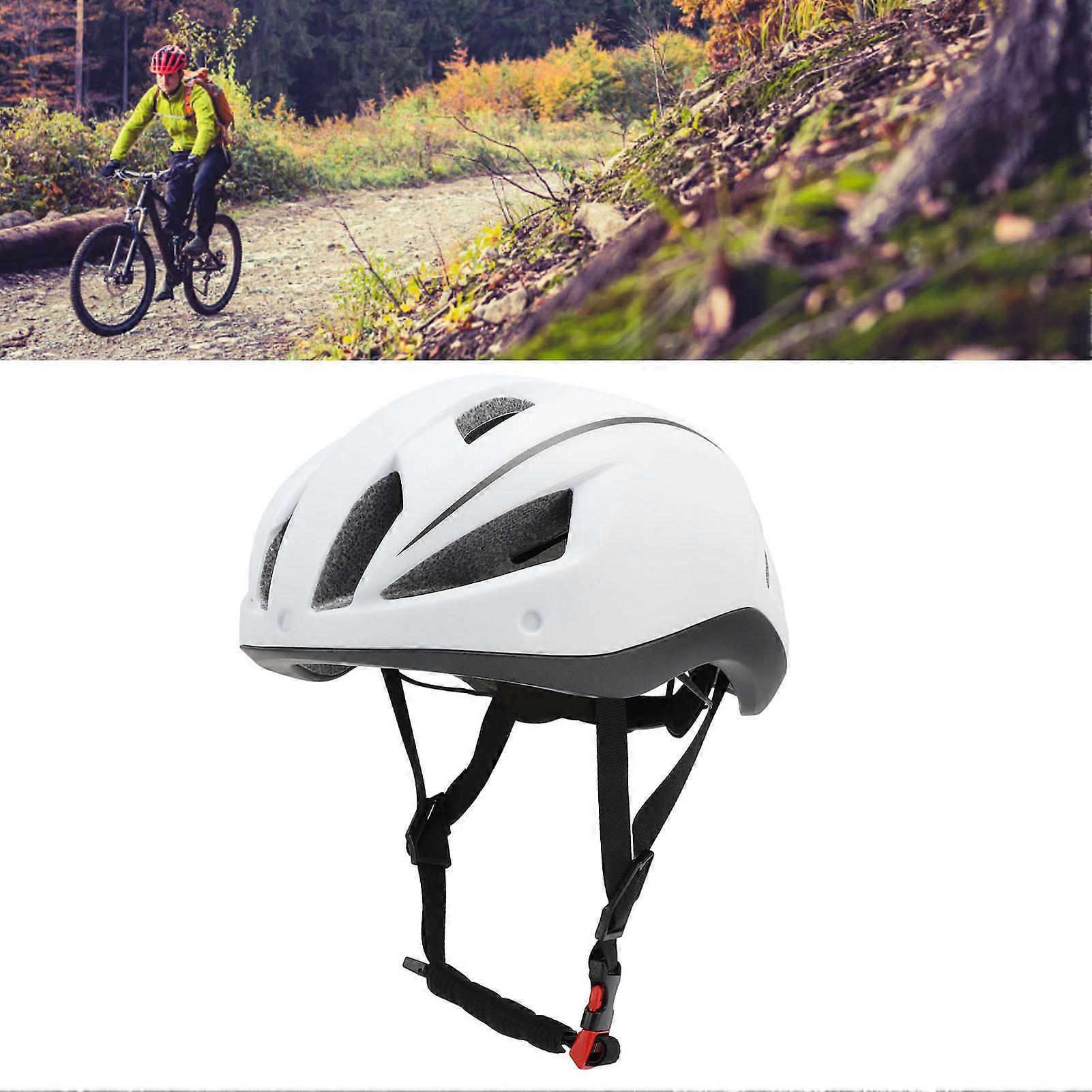 K111 PLUS Bike Helmet with Integrated Goggles L 57-62cm Matte White