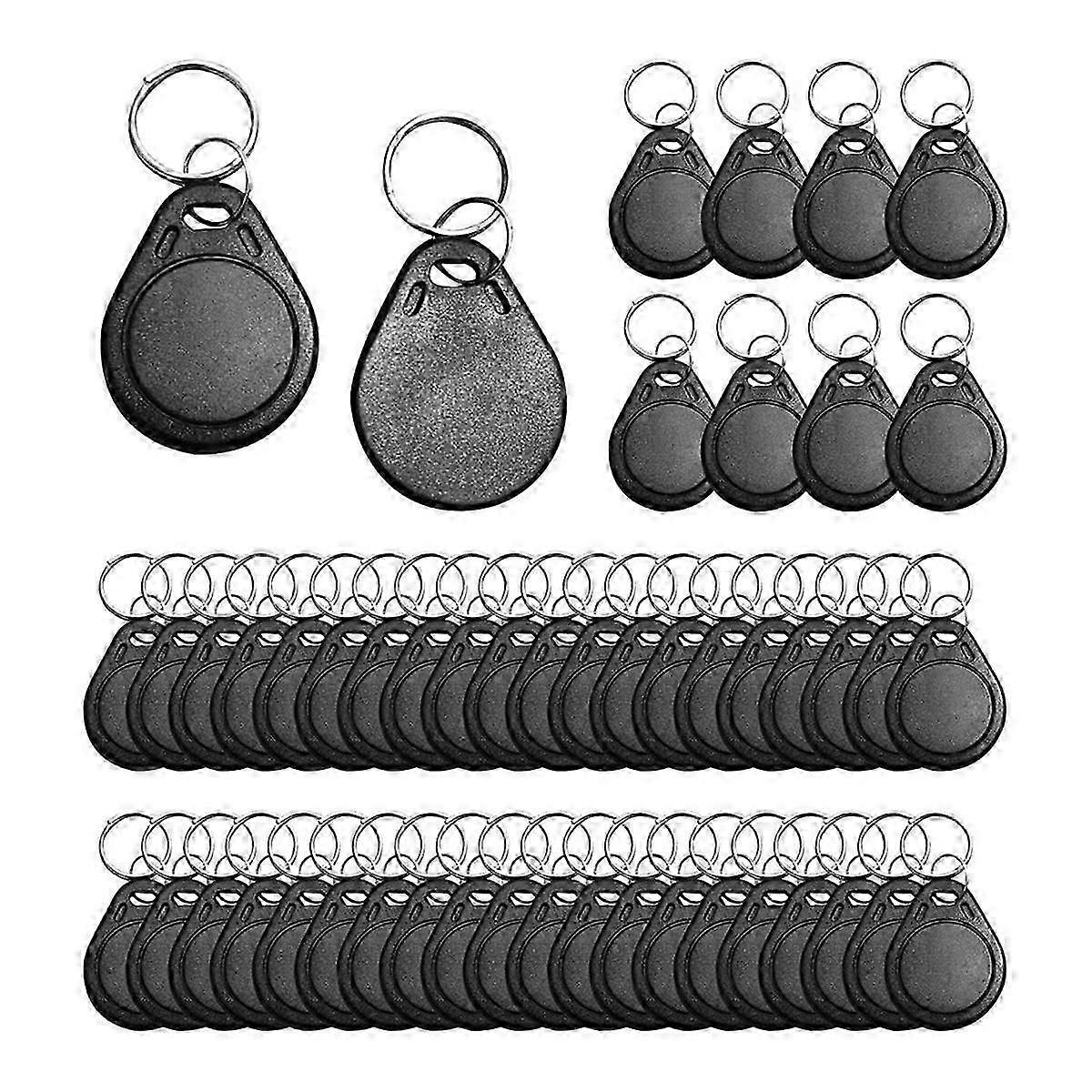 50Pcs T5577 Writable 125kHz RFID Key Fob Proximity ID Card Token Tag, 125khz RFID Writable Rewritable T5577 Fob (PrettyJ)