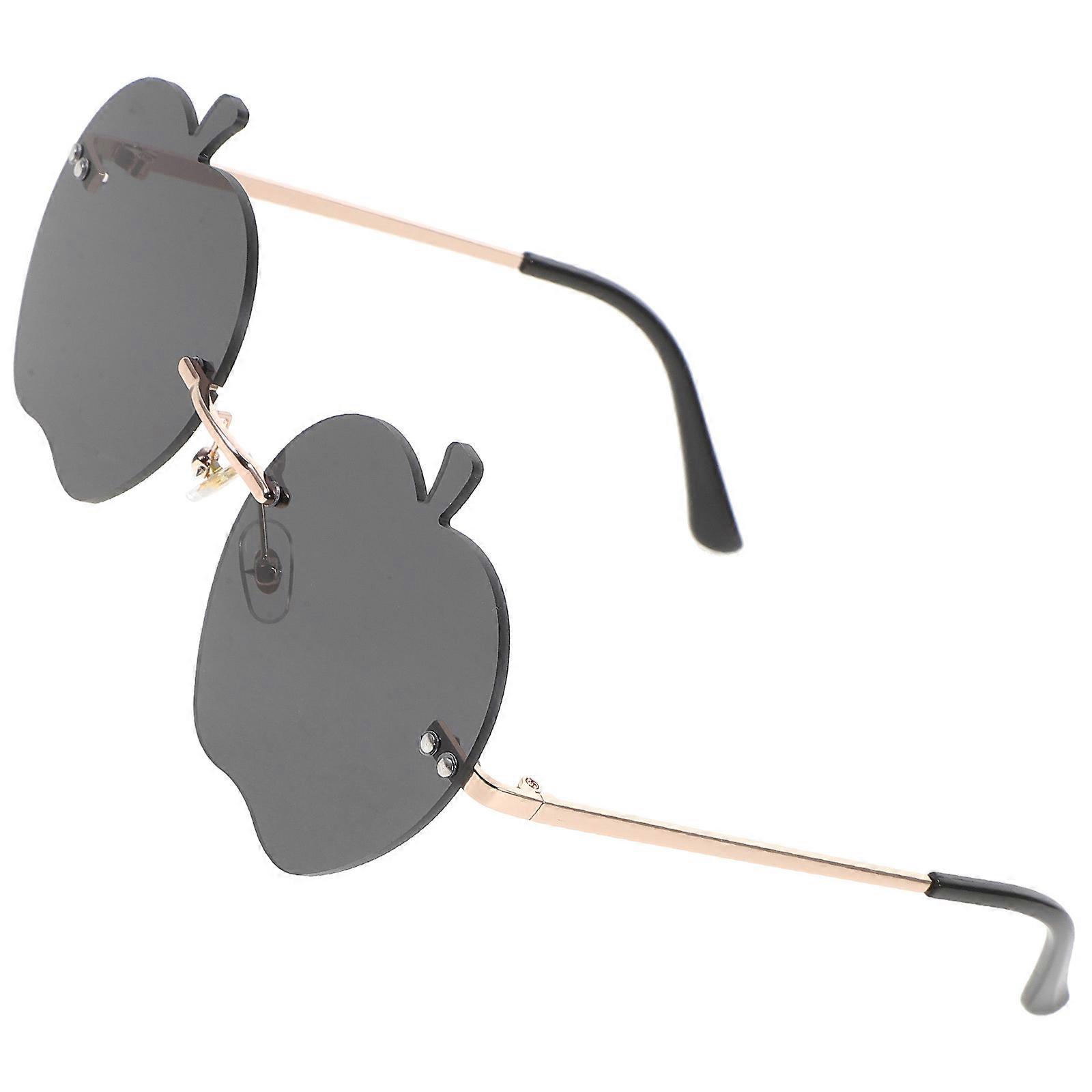 Rimless Sunglasses 1Pair for Beach Party in Black with Irregular Shape
