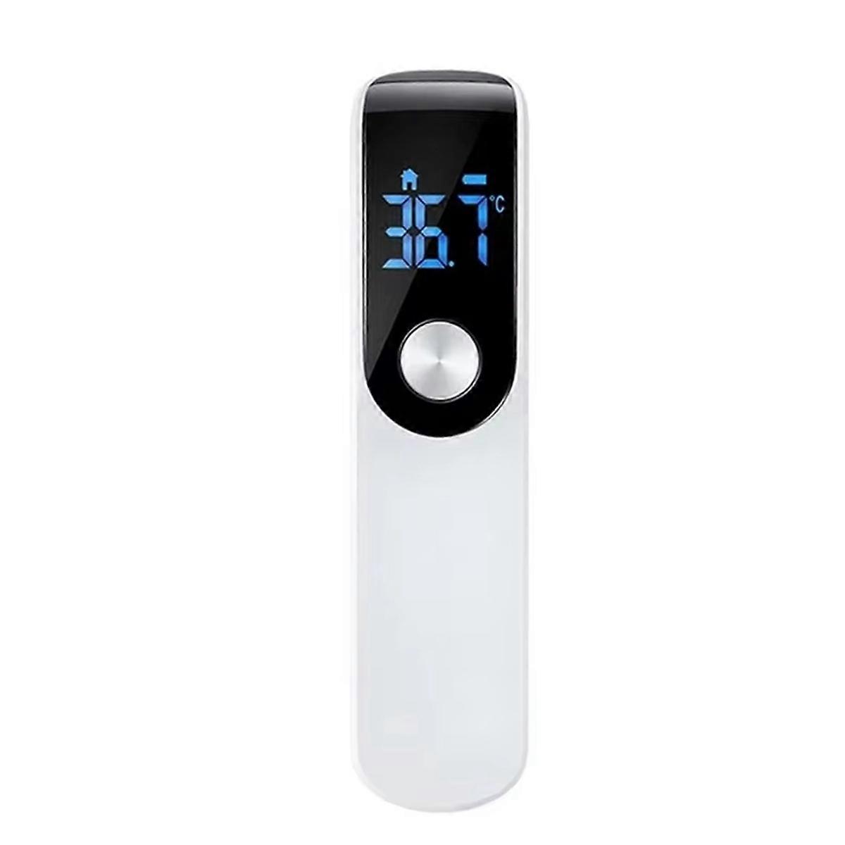 Digital Infrared Thermometer Highly Sensitive Non-Contact Body Temperature Measuring Meter Hygrometer White