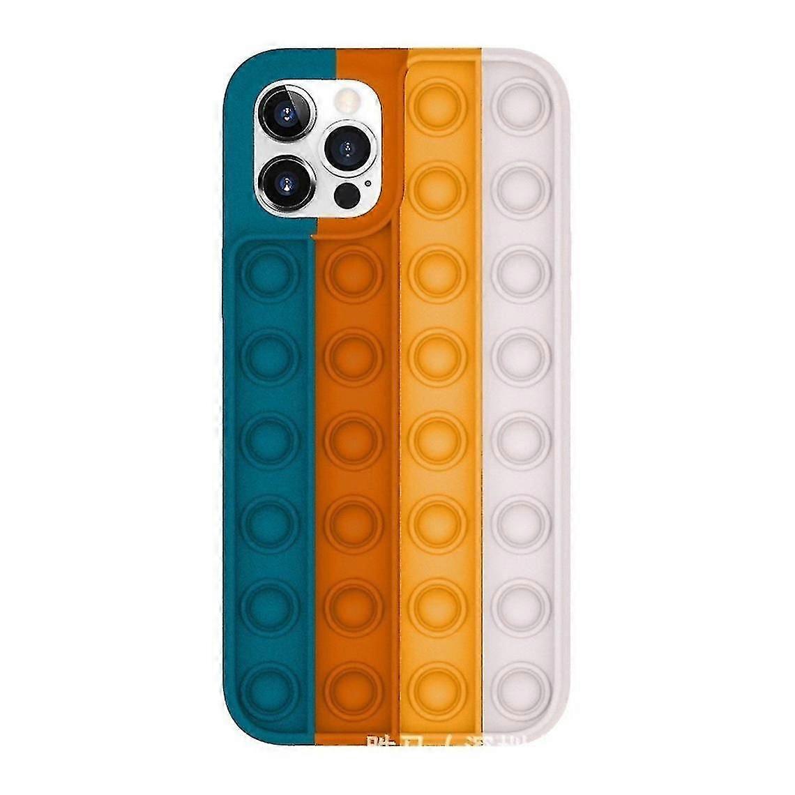 Push Pop Bubble Orange Silicone Case For Iphone 11 Pro