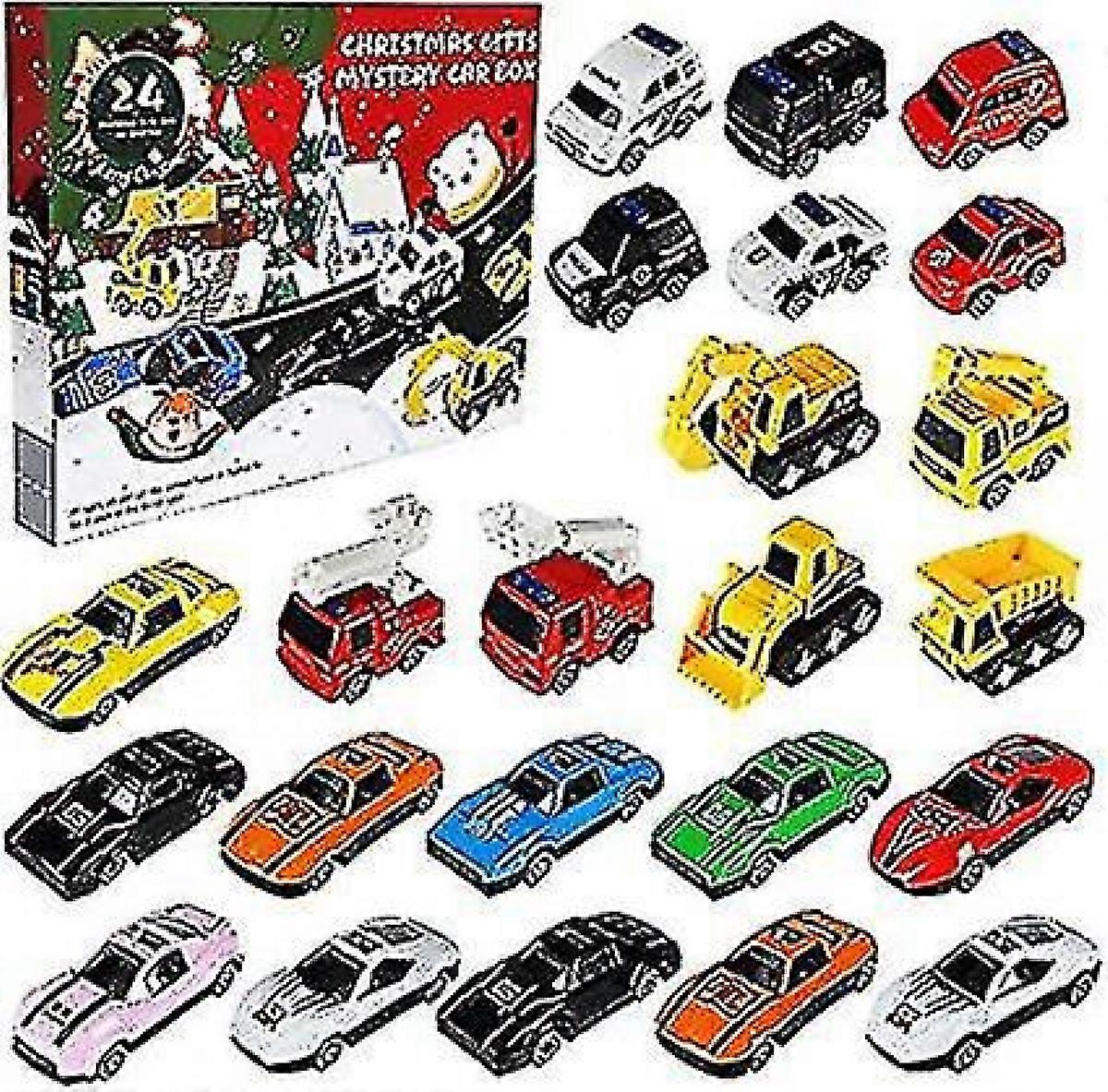 24 vianočných odpočítavacích áut, vianočný adventný kalendár hračky vianočné darčeky