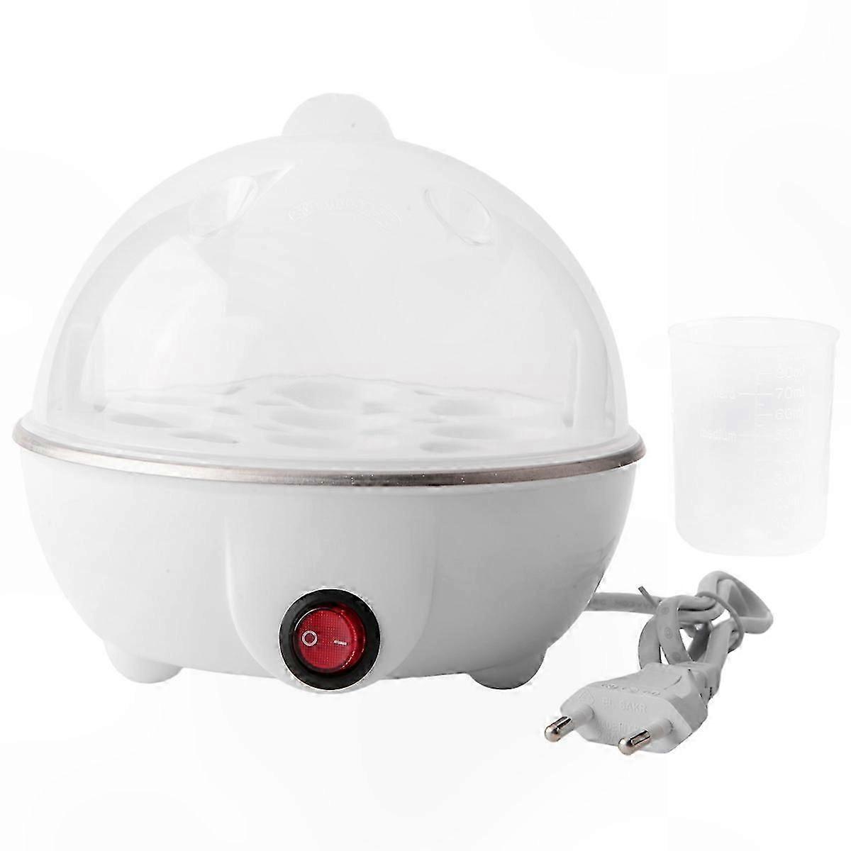 Rapid Heating Egg Cooker with EU Plug, White