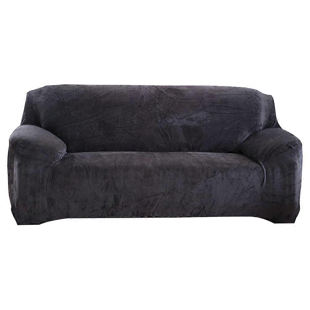 Stretch Sofa Slipcover Set for Sofa Protector Three Persons Grey
