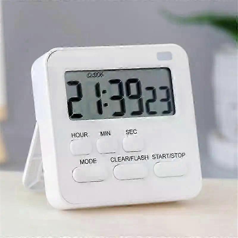 LED Digital Display Cooking Alarm Clock Manual Countdown Kitchen Timer Sleep Stopwatch Clock House Magnetic Kitchen Gadgets