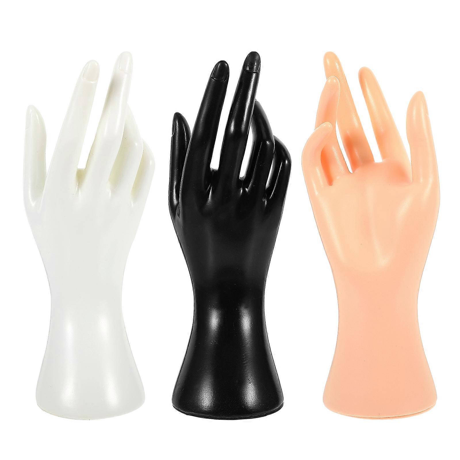 Mannequin Hand Model Jewelry Display Stand for Holding Rings 6Pcs