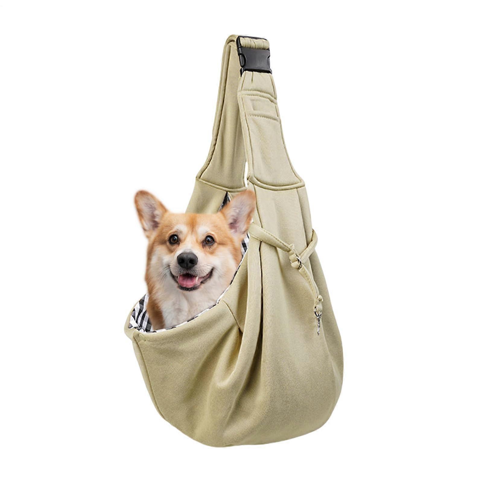 Cat Carrier Portable Bag For Small Dogs And Cats  Lightweight Shoulder Carrier With Adjustable Strap For Travel Khaki