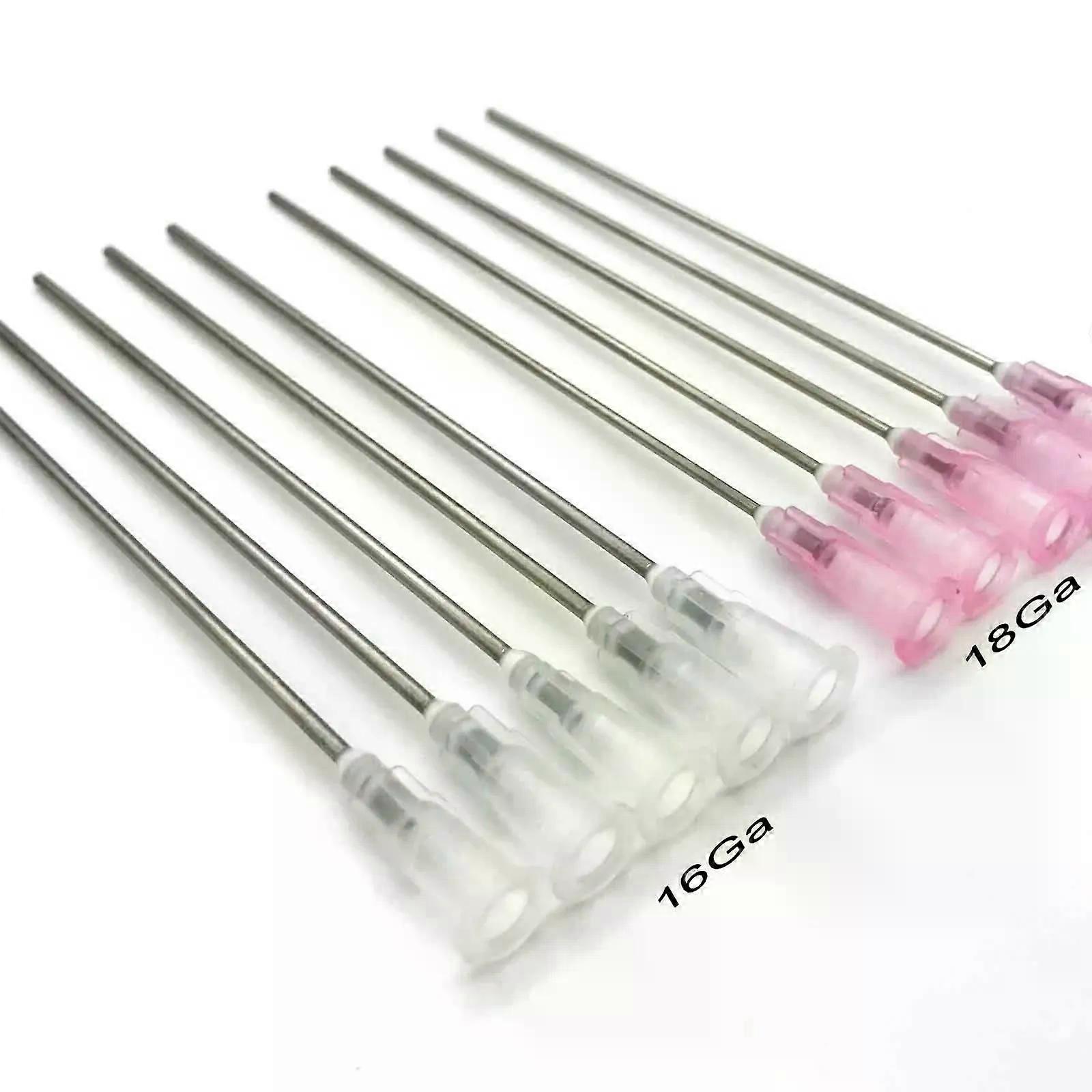 5/10/25pcs Tip 16Ga 18Ga Extra Long Total length 100mm Blunt Tip Flat Head Paste Syringe Adhesive Glue Liquid Dispensing Needle