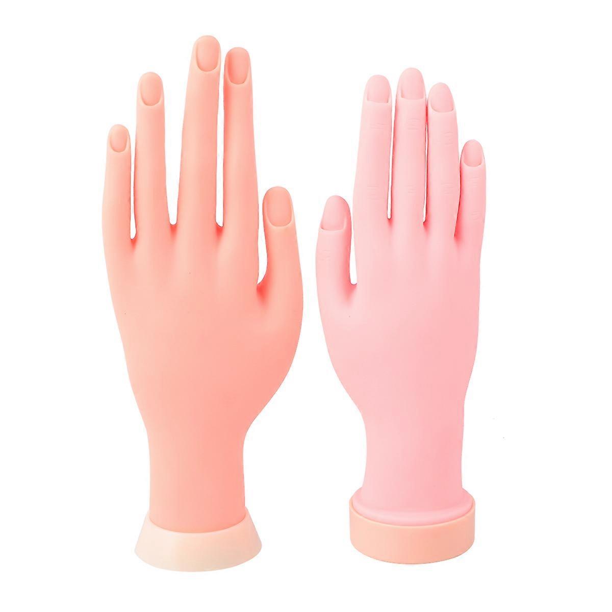 Hand Model Manicure Practice Hand for Nail Art Training 6Pcs