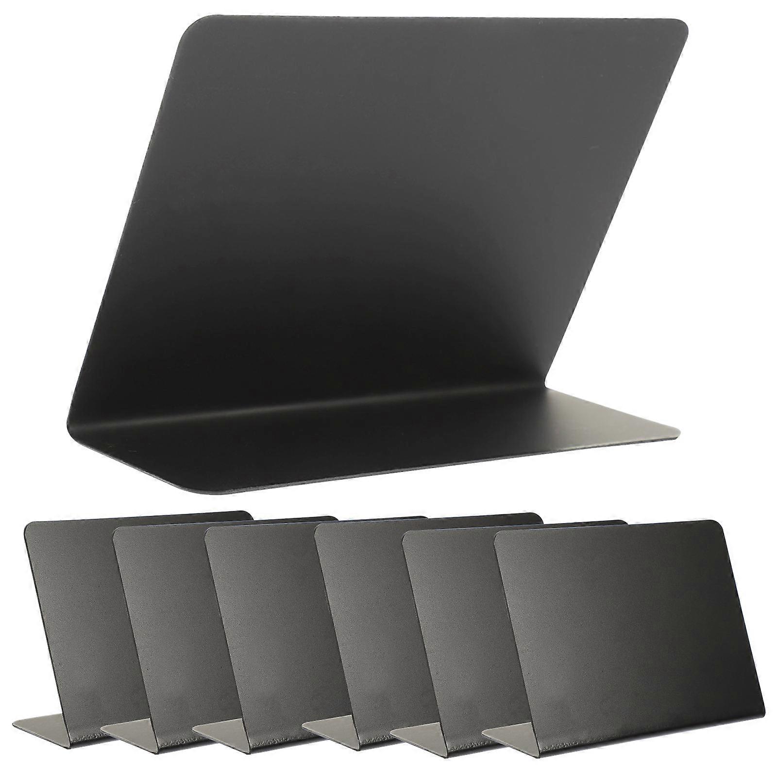 Desktop Message Board 50 Pcs Small Chalkboard Signs Reusable L-Shape Creative Design For Home Use Black
