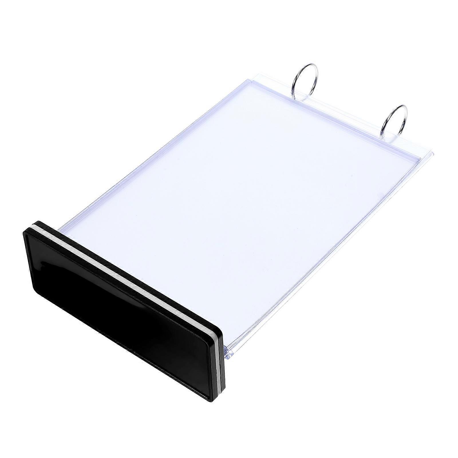 Menu Holder Tabletop Sign Holder for Advertising Exhibitions Pvc Information Display Stable Base 1Set