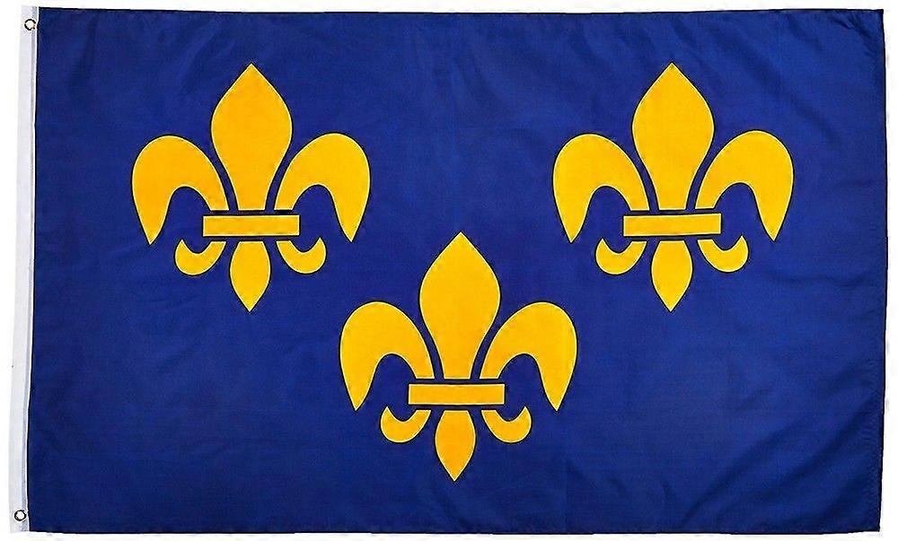 Fleur De Lis Français Bleu 3 Fleurs Drapeau Maison Polyester XM 080