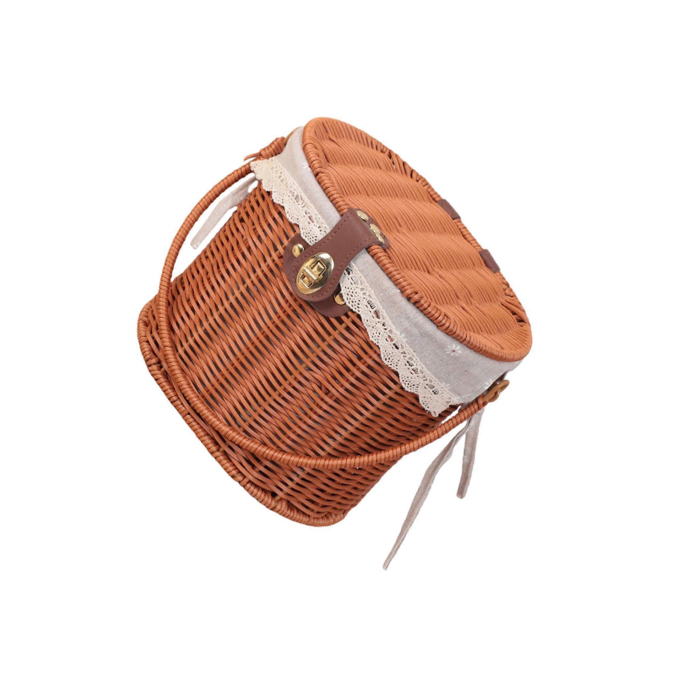 Picnic Basket Removable Lining Storage Hamper for Park Home Decoration Beach