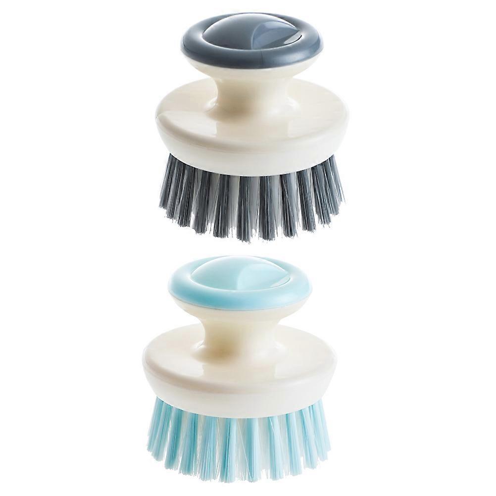 Dish Scrubber Brush Kitchen Cleaning Tool Cookware Tableware Washing 7x7x6.5cm Compact Design Ergonomics Structure 2Set