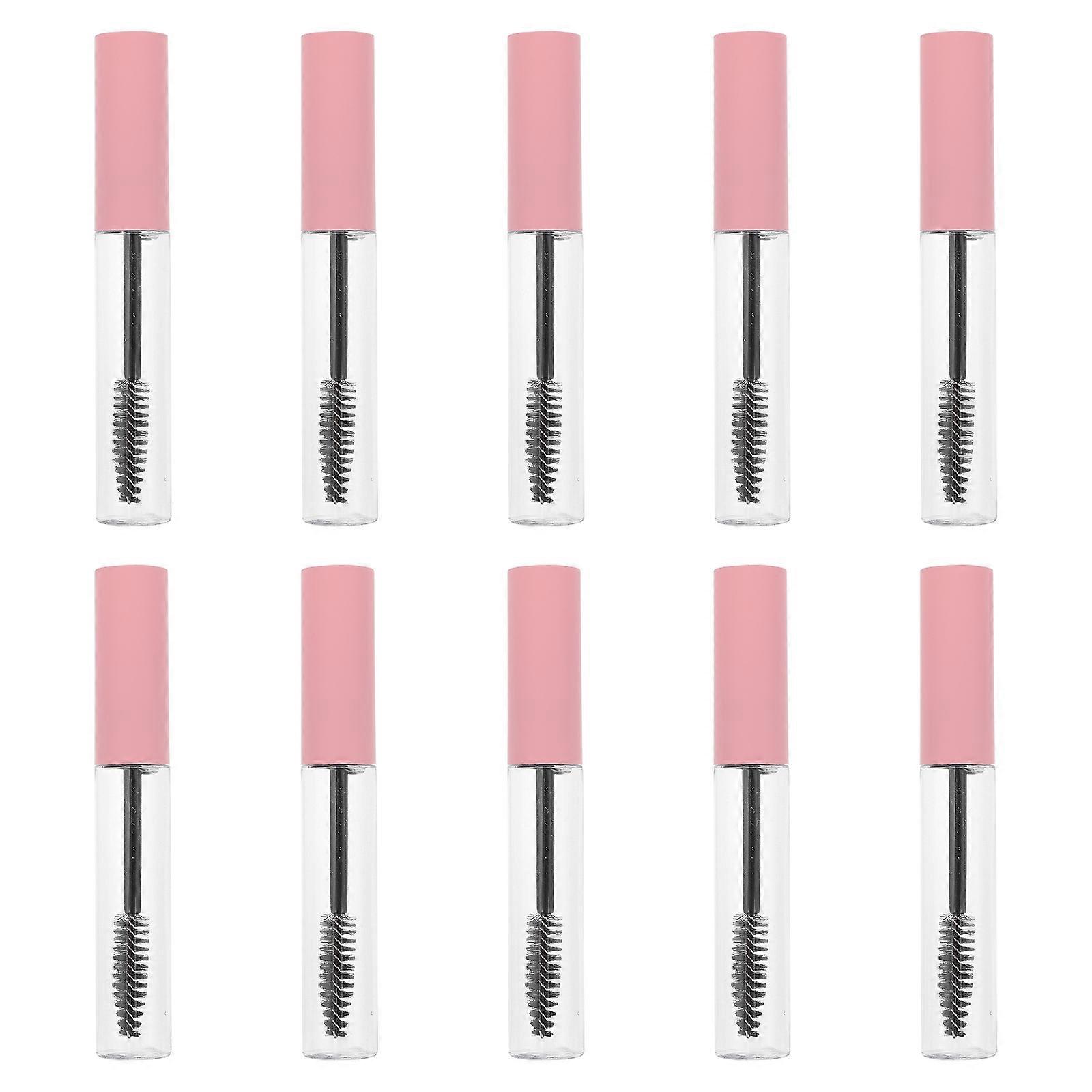 Mascara Tube Bottle Eyelash Cream Container for DIY 10Pcs Pink