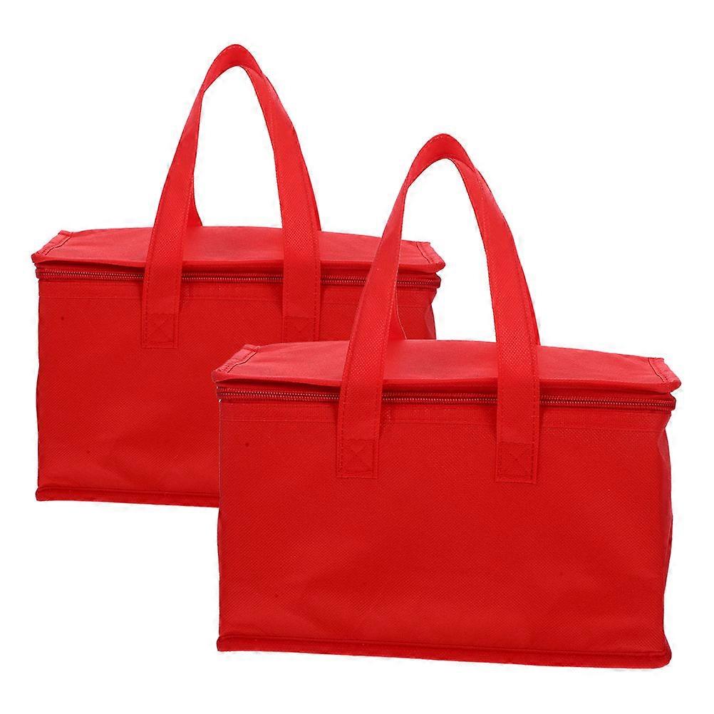 Bento Lunch Bag For Daily Use With Food Storage And Drink Preservation Moderate Size 2Pcs
