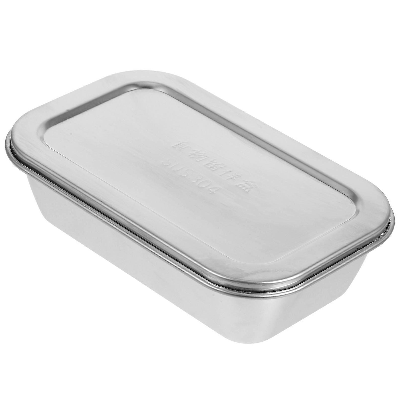 Stackable Ice Cream Container Stainless Steel for Kitchen 3Pcs Storage Set